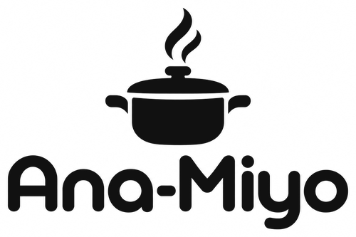Logo Ana-Miyo : une marmite fumante et le nom de la marque